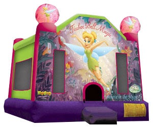 Tinkerbell Bounce House for rent Nashville TN Jumping Hearts Party Rentals